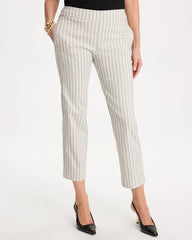 Chico's Sale - Striped Straight Crop Pant