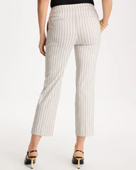 Chico's Sale - Striped Straight Crop Pant