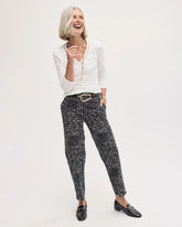 Chico's Outlet - Emme Fly Front Straight Printed Crop Pants