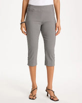 Chico's Sale - Brigitte™ Slim Gingham Pull-On Capri Pant