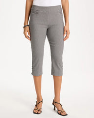Chico's Sale - Brigitte™ Slim Gingham Pull-On Capri Pant
