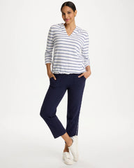 Chico's For Sale - Zenergy® Jersey Striped Crop Pants