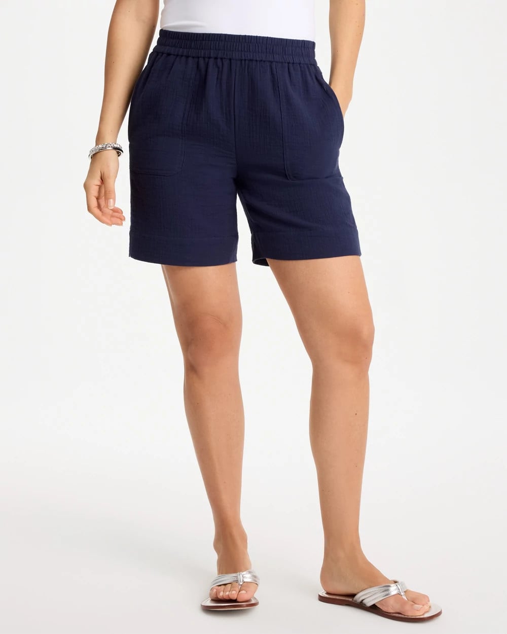 Chico's US - Gauze Cotton Shorts