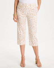 Chico's Sale - Animal Print Emme Sateen Straight Capri Pants