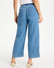 Chico's Online - Gauze Striped Wide Crop Jean
