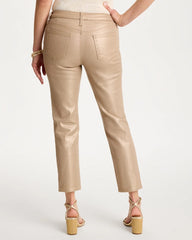 Chico's For Sale - Girlfriend Slim Coated Crop Jeans