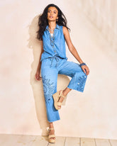 Chico's US - Embellished Ultra Lightweight Crop Jeans