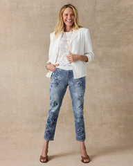 Chico's On Sale - Embellished Girlfriend Crop Jean