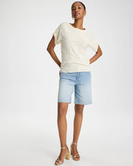 Chico's US - Girlfriend Slim Indigo Jean Shorts