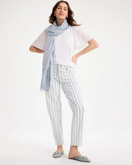 Chico's Sale - Striped Relaxed Boyfriend Jean