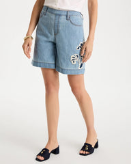 Chico's On Sale - Embellished Lightweight Jean Shorts