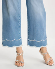 Chico's Outlet - Scallop Pull-On Wide-Leg Crop Jeans