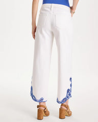 Chico's Sale - Girlfriend Wide-Leg Cutout Crop Jean
