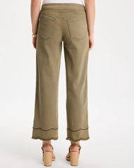 Chico's For Sale - Scallop Pull-On Wide-Leg Crop Jeans