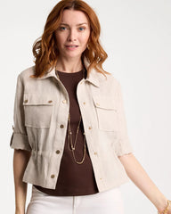 Chico's Outlet - Linen Cargo Jacket