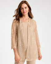 Chico's Online - Travelers™ Sheer Embroidered Cardigan