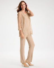 Chico's Online - Travelers™ Sheer Embroidered Cardigan