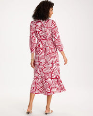 Chico's Outlet - Printed Midi Shirt Dress