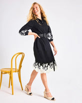 Chico's Online - Cotton Lace Trim Shirtdress