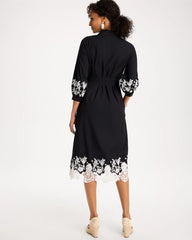 Chico's Online - Cotton Lace Trim Shirtdress