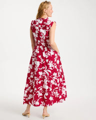 Chico's Discount - Smocked Floral Maxi Dress