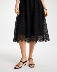 Chico's / Embroidered Lace Sleeveless Dress