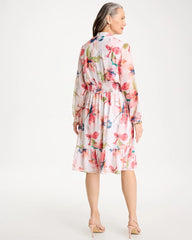 Chico's / Georgette Trapunto Pullover Dress