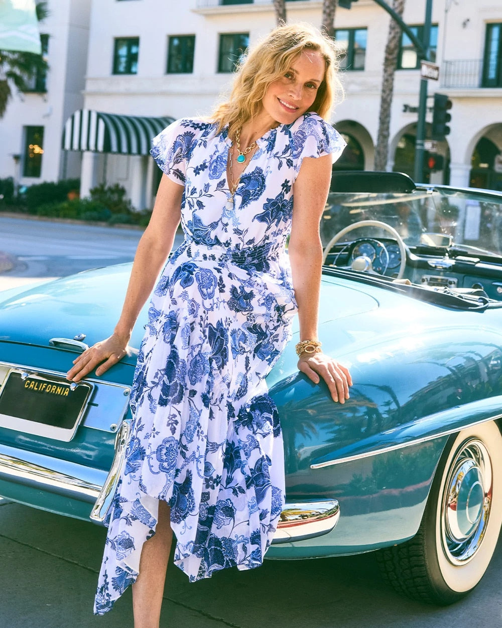 Chico's Discount - Floral Smocked Waist Dress