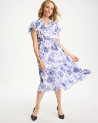 Chico's Discount - Floral Smocked Waist Dress