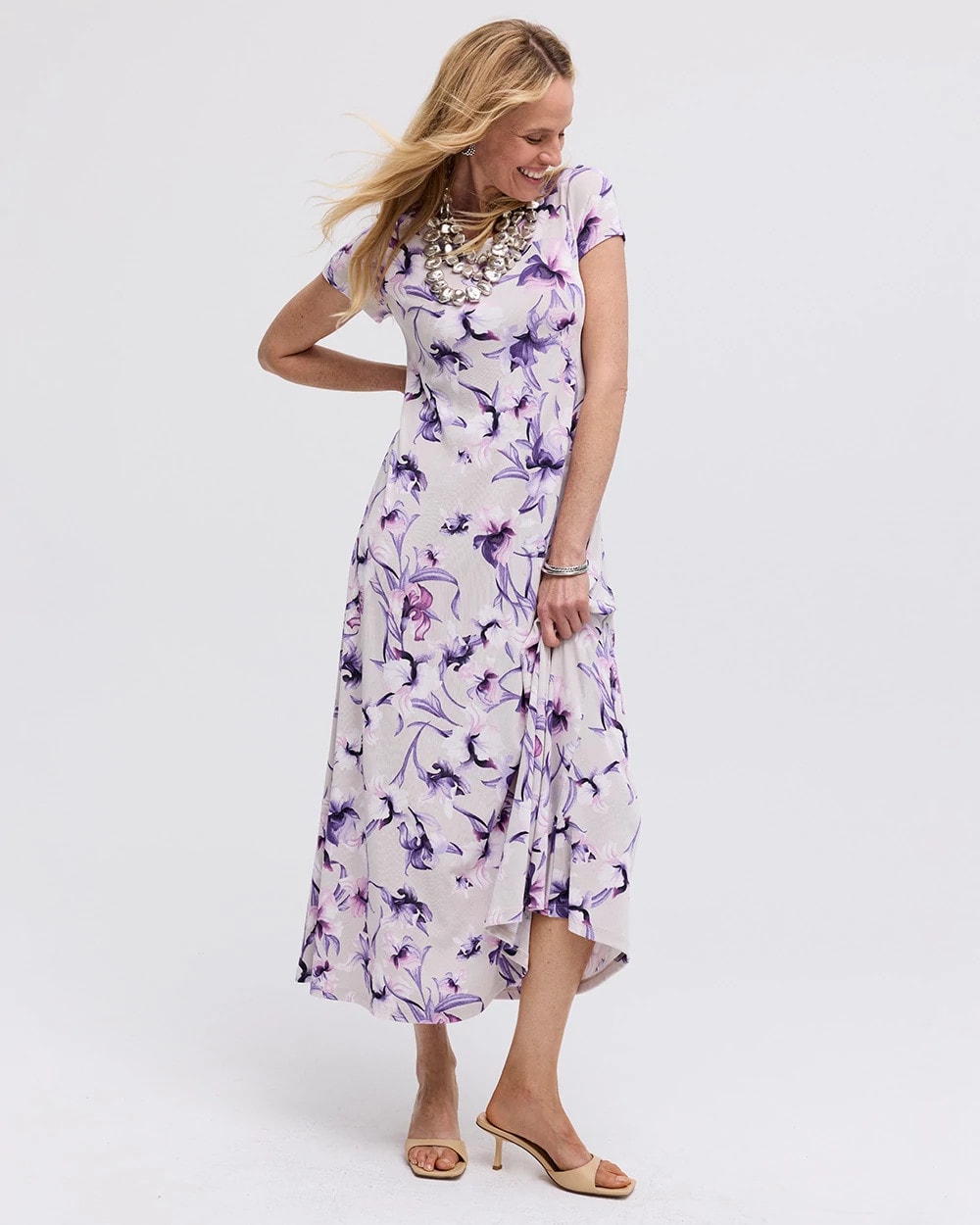 Chico's On Sale - Travelers™ Amethyst Iris Maxi Dress