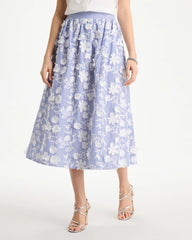 Chico's For Sale - Cotton Embroidered Floral Skirt