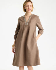 Chico's On Sale - Linen-Cotton Pintuck Dress