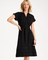 Chico's / Embroidered Cotton Shirtdress