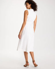 Chico's Discount - Denim Sleeveless Shirtdress