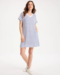 Chico's On Sale - Zenergy® Soft Striped Contrast Dress