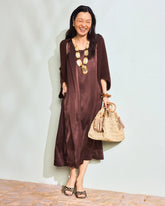 Chico's / Faux Satin Sleeveless Dress