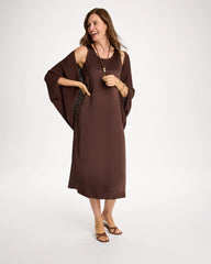Chico's / Faux Satin Sleeveless Dress