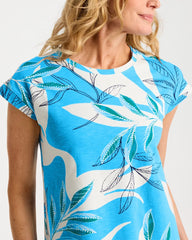 Chico's On Sale - Printed Soft-Stretch Cotton Slub Dress