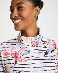 Chico's Outlet - Zenergy® UPF Lily Print Half Zip
