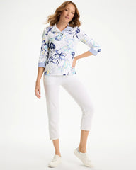 Chico's Online - Zenergy® UPF Floral Snap Mockneck