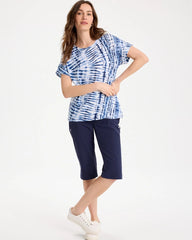 Chico's Online - Zenergy® Tie-Dye Drop Shoulder Tee