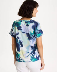 Chico's US - Zenergy® Floral Drop Shoulder Tee