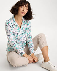 Chico's / Zenergy® UPF Dots Pullover Half Zip Top