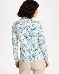 Chico's / Zenergy® UPF Dots Pullover Half Zip Top