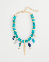 Chico's For Sale - Turquoise Fish Charm Statement Necklace