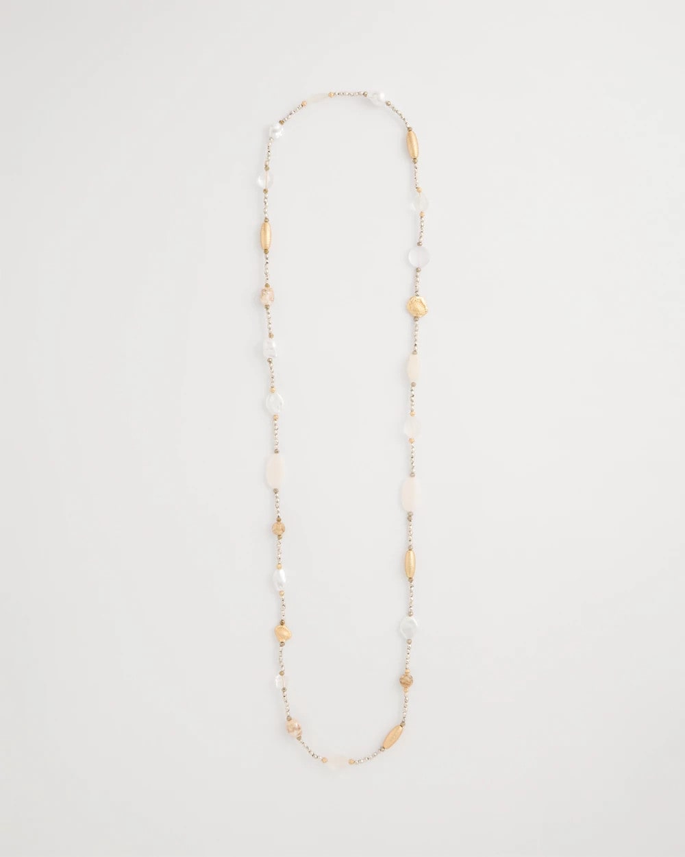 Chico's Sale - Neutral Shell Long Necklace