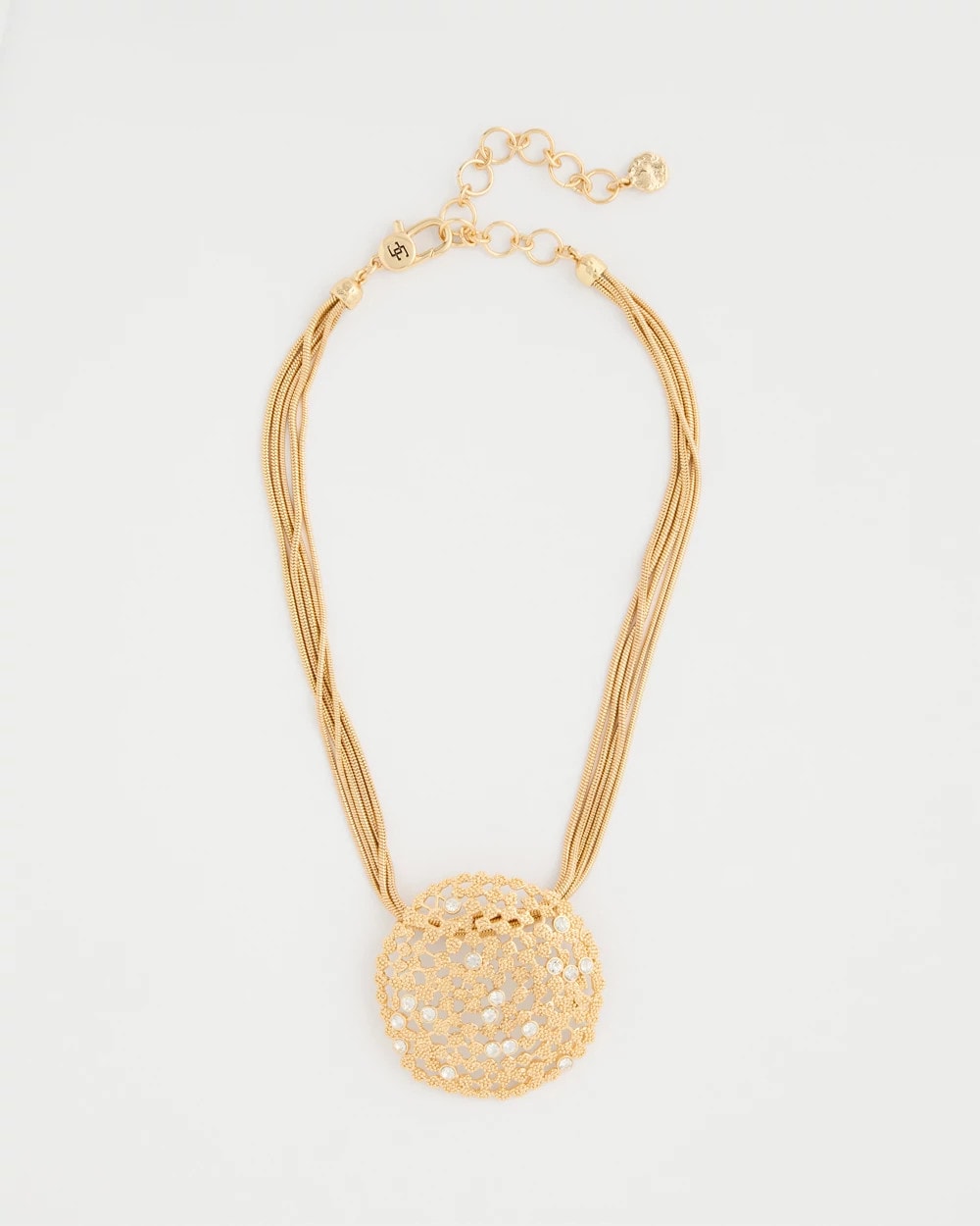 Chico's / Sea Foam Medallion Pendant Necklace