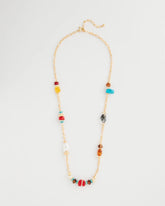 Chico's Outlet - Mixed-Media Long Beaded Necklace