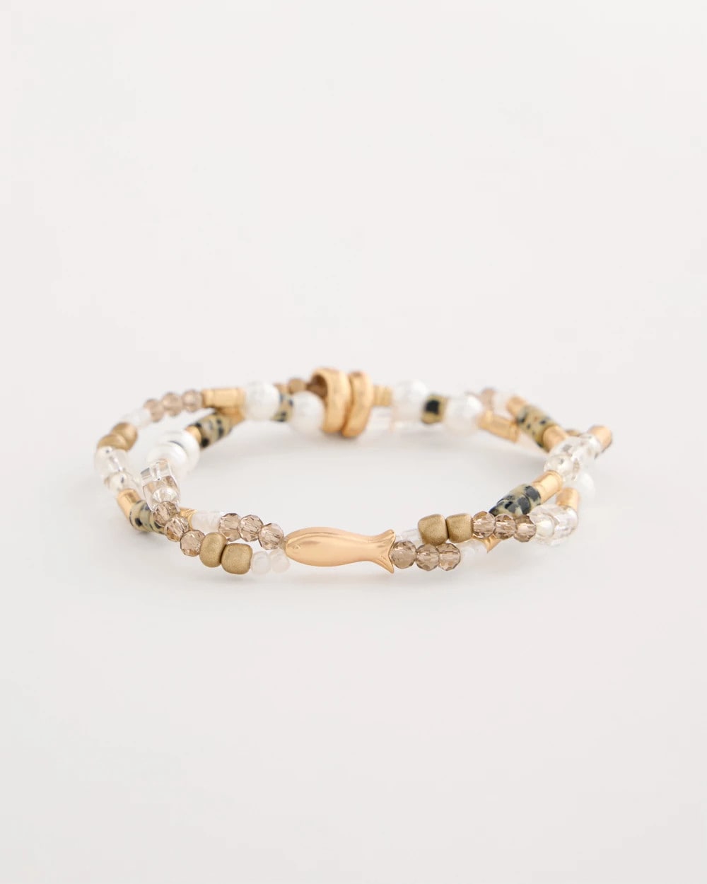 Chico's / Jasper Stone Beaded Stretch Bracelet