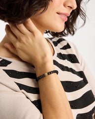 Chico's On Sale - Black Round Stretch Bracelet